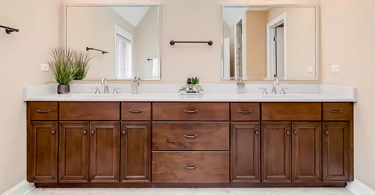Bathroom Cabinet Renovation in Greenville