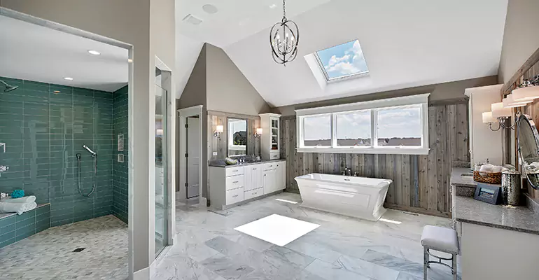 Guest Bathroom Flooring Remodel in Greenville