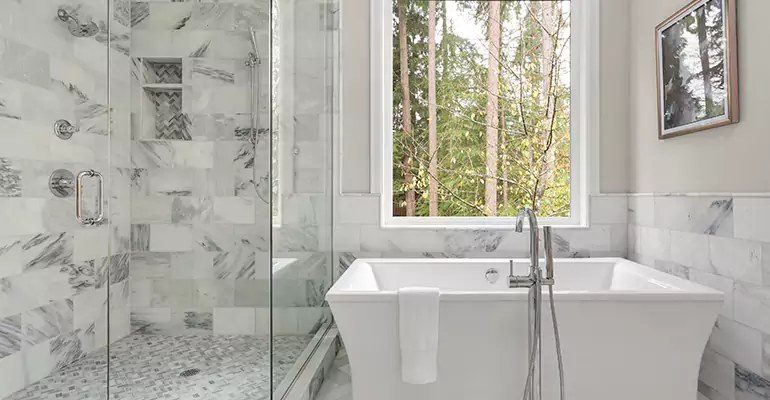 Bathtub to Tile Shower Conversion in Greenville